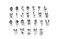 Fox Run Alphabet Cookie Cutters 26 piece Metallic