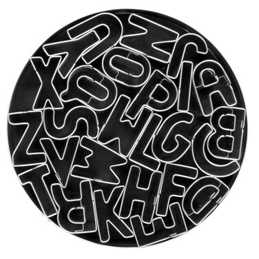 Fox Run Alphabet Cookie Cutters 26 piece Metallic
