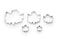 Fox Run Maple Leaf Fall Cookie Cutters 5 piece Silver