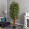 Nearly Natural 7ft Curved Bamboo Silk Tree