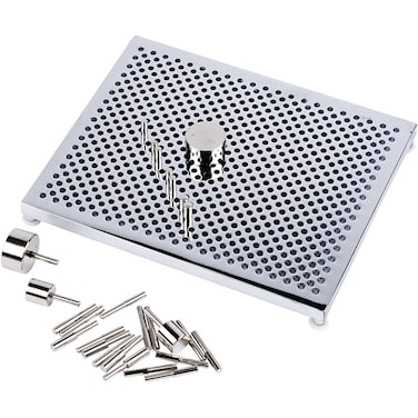Artistic Wire Deluxe Jig Kit  5x4 Inch Aluminum Wire Bender Jig with 30 Adjustable Pegs 6 Patterns Included Perfect Jewelry Making Tools for Wire Wrapping Kit and Craft Creation