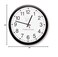 Charles Leonard Round Wall Clock 14 Inch Thinline Quartz with 12 Inch Dial Analog with Second Hand BlackWhite 76820