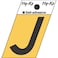 HyKo GR10J Aluminum Angle Cut with Letter J 15 Black