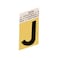 HyKo GR10J Aluminum Angle Cut with Letter J 15 Black