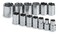 SK Tools USA 12 Drive 13 Piece 6 Point Standard SAE Chrome Socket Set 716  114  41136