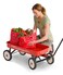Roadmaster Kids and Toddler Classic 34Inch Steel Pull Wagon 8inch Wheels RedBlack