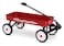 Roadmaster Kids and Toddler Classic 34Inch Steel Pull Wagon 8inch Wheels RedBlack