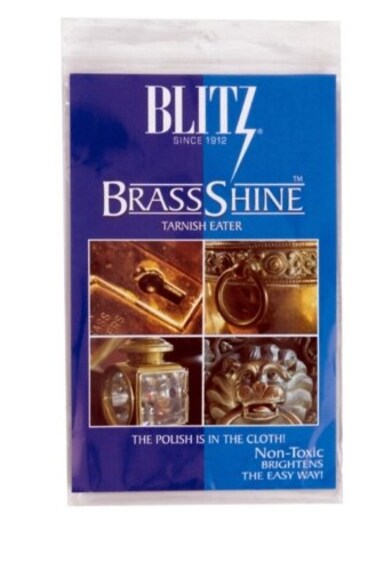 Blitz Brass Copper Tarnish Eater Shine Cleaner Cloth  No Messy Paste or Odor  Shower Head Faucet  OEM Authentic