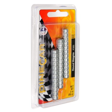 Pine Car Derby Round Weights 1Ounce 3Pack