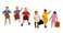 14074 Pedestrians School Children pkg6 HO Scale Figure