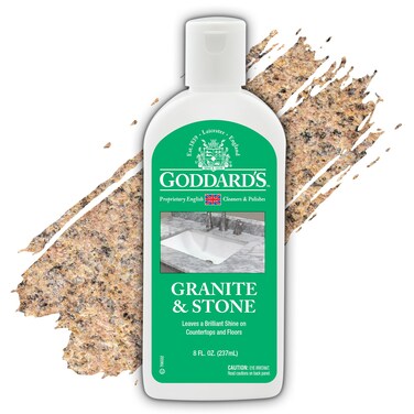 Goddards Marble  Granite Polish Carnauba Wax Countertop Cleaner for Scratches  Stains on Kitchen Island Stone Surfaces Sealer  Protectant 8 oz