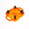 Cosom Scooter Board 12 Inch Childrens Sit  Scoot Board With 2 Inch NonMarring Nylon Casters  Safety Guards for Physical Education Class Sliding Boards with Safety Handles Orange