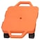 Cosom Scooter Board 12 Inch Childrens Sit  Scoot Board With 2 Inch NonMarring Nylon Casters  Safety Guards for Physical Education Class Sliding Boards with Safety Handles Orange