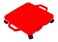 Cosom Scooter Board 16 Inch Childrens Sit  Scoot Board With 2 Inch NonMarring Nylon Casters  Safety Guards for Physical Education Class Sliding Boards with Safety Handles Red