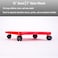 Cosom Scooter Board 16 Inch Childrens Sit  Scoot Board With 2 Inch NonMarring Nylon Casters  Safety Guards for Physical Education Class Sliding Boards with Safety Handles Red