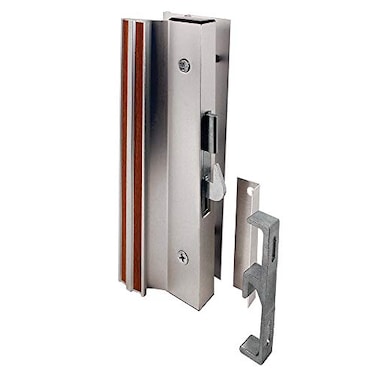 SlideCo 14206 Diecast Mill Finish Sliding Patio Door Surface Mount Handle with Hook Latch Single Pack