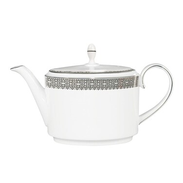 Wedgwood Wang Vera Lace Platinum Teapot 473 oz WhiteSilver