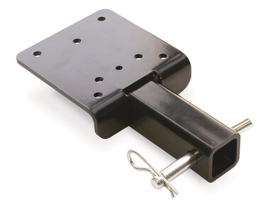 WARN 68531 Winch Trailer Hitch Adapter Mounting Plate Black