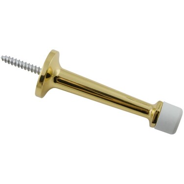 National Hardware N198051 V1931 Rigid Door Stop in Solid Brass3 Inch