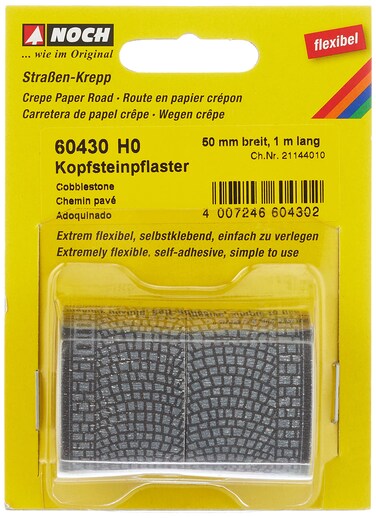Noch 60430 Flex Roadway Cbblstn 2 H0 Scale