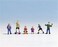 Noch 15810 Playing Children 6 H0 Scale Figures