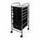 Advantus Portable Drawer Organizer Metal 1 Shelf 6 Drawers 13 x 1538 x 3213 Matte GraySmoke