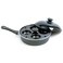 Norpro 95 Inch Nonstick Skillet Set with Removable 4 Egg Poacher 95 IN As Shown
