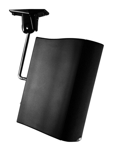 OmniMount 100 Wall and Ceiling Audio Mount  Black with Stainless Steel