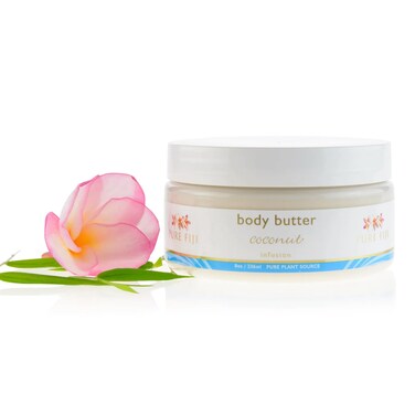 PURE FIJI Body Butter  Moisturizer Body Butter Cream  Face Cream and Body Lotion for Dry Skin with Natural Oils  Vitamin E Body Butter For Women for MenCoconut 8oz