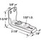 SlideCo 162058 BiFold Door Floor Pivot Bracket Single Pack