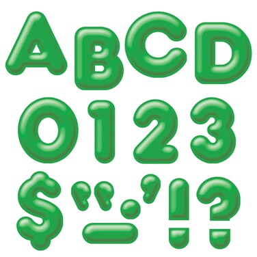 TREND enterprises Inc Green 4 3D Uppercase Ready Letters