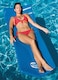 Ocean Blue Water Products Floating Foam Pool Lounger Raft 74Inch Blue