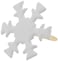 Creative Impressions Painted Metal Paper Fasteners 50Pkg Snowflakes  White