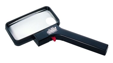 General Tools 565 Rectangular Illuminated Magnifier 25X with 5X Bifocal Lens