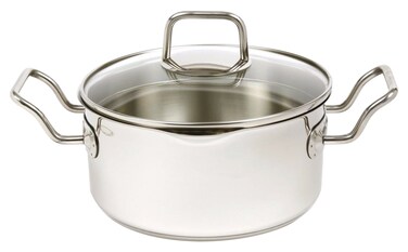 Norpro KRONA 3 Quart Vented Pot with Straining Lid Stainless Steel