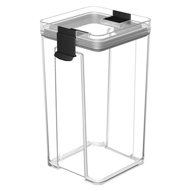 Cetomo 86Cup Sealed Food Storage Container Fridge Organizer Bins with Clips for Kitchen Freezable Airtight LeakProof Stackable Plastic Clear