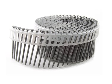 BC Eagle 134X092HDRPC Round Head 134Inch x 092 x 15 Degree Hot Dip Galvanized Ring Shank Plastic Collated Coil Framing Nails 6000 per box