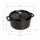 STAUB Cast Iron Dutch Oven 7qt Round Cocotte Made in France Serves 78 Black Matte