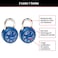 Master Lock 1530T Locker Lock Combination Padlock 2 Count Pack of 1 Colors May Vary