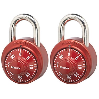Master Lock 1530T Locker Lock Combination Padlock 2 Count Pack of 1 Colors May Vary