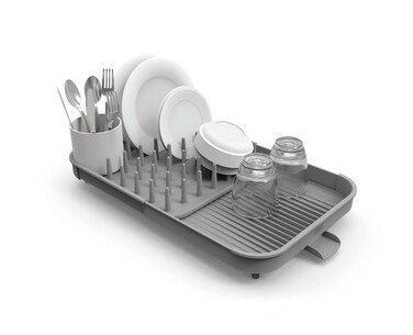 Joseph Joseph Duo Expandable Dish Drying Rack Gray 2Tier
