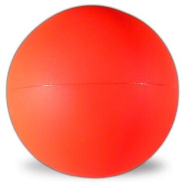 Cosom Floor Hockey Ball for Floor and Street Hockey for Hockey Practice and Training High School Physical Education Equipment Tough Molded Vinyl Plastic Low Bounce All Surface Orange