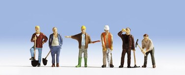 Noch 45110 Construction Workers 6 Tt Scale Figures