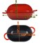 Crucible Cookware Enameled Cast Iron Bread Pan Dutch oven with Lid and Loop Handles  Red  Oven Safe Form for Baking and Cooking Artisan Bread Kit  Loaf Pan