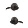 Schlage F40 V ACC 716 Accent Door Lever Bed  Bath Privacy Lock Aged Bronze
