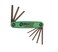 Bondhus 12632 GorillaGrip Set of 8 Star Foldup Keys sizes T6T25