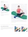 Stott Pilates FlexBand Exerciser Extra Strength Blue 6 Foot 5 inch  198 cm