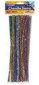 Creativity Street Jumbo Chenille Stems 14 x 12 Inches Assorted Sparkle Color Set of 100