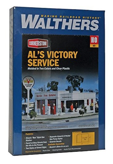 Walthers Cornerstone Series Kit HO Scale Als Victory Service Station