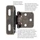 Hickory Hardware P60010FAB Self Closing SemiConcealed Hinge 14 Inch Overlay 170 Opening Face Frame  Partial Wrap  Cabinet Hardware Hinge Easy Installation Antique Brass Finish 1 Pair